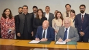 Denmark's Ambassador Jakob Linulf (left) and AKF CEO Akhtar Iqbal signing the SCRIP agreement in Islamabad on September 27, 2024